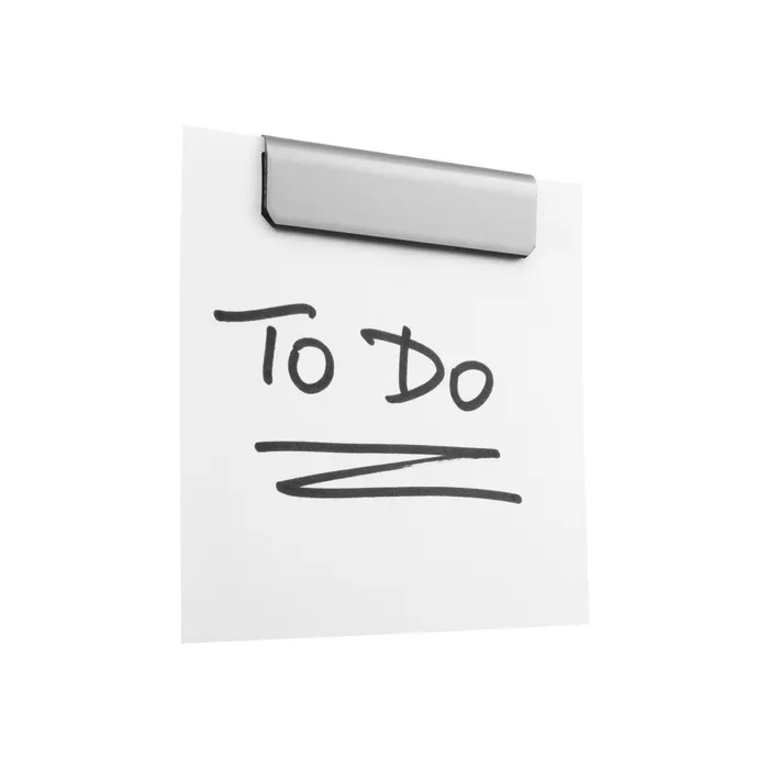 Clip pince affichage durable durafix adhésif sachet de 5 pièces 60mm gris metallisé