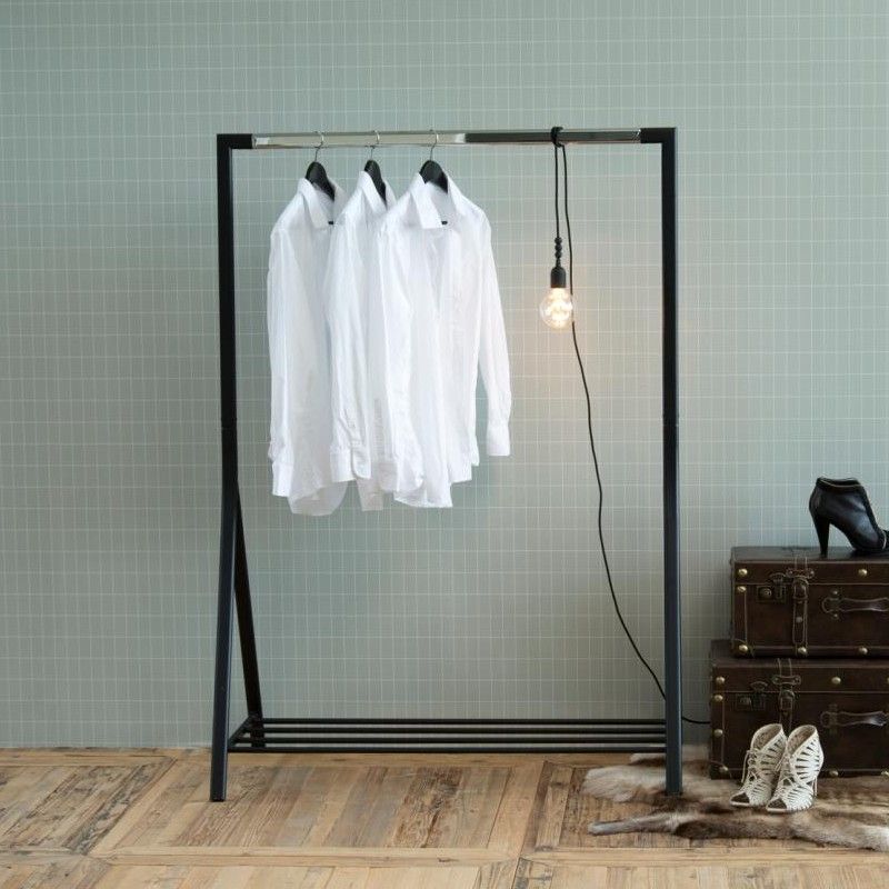 Portant vêtements Branson - noir