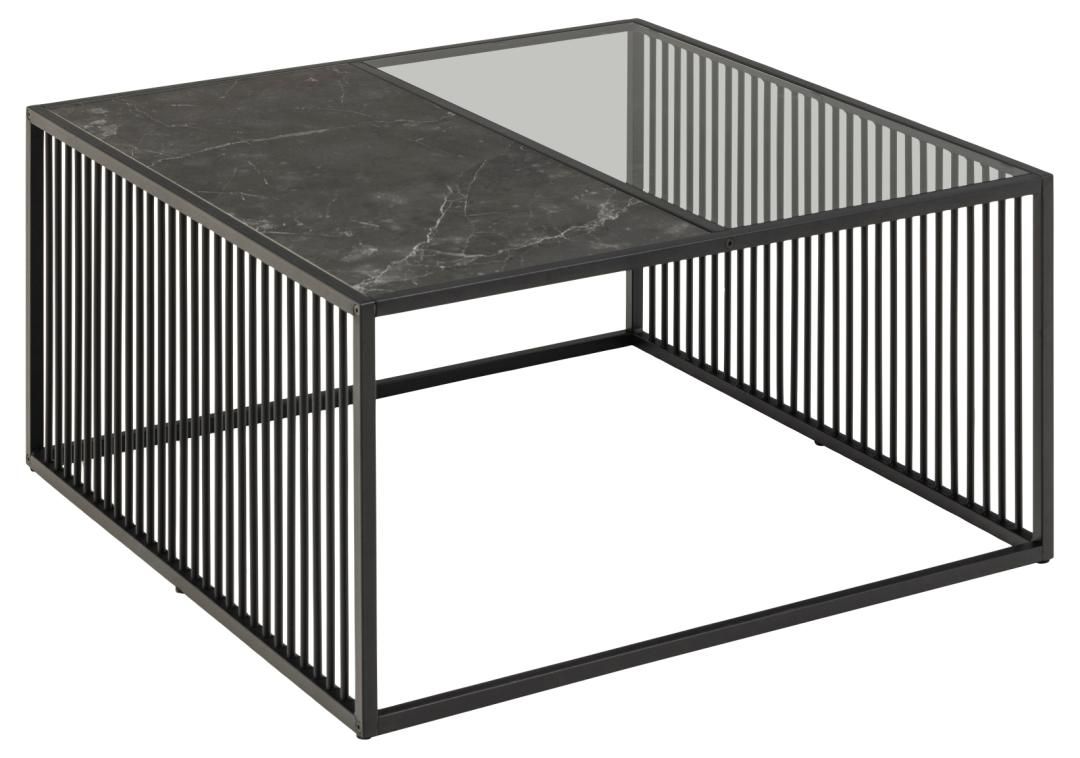 Table basse Strington 80x80 cm - noir