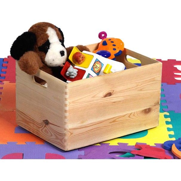 Caisson à jouets Maxine en bois 40x30x24