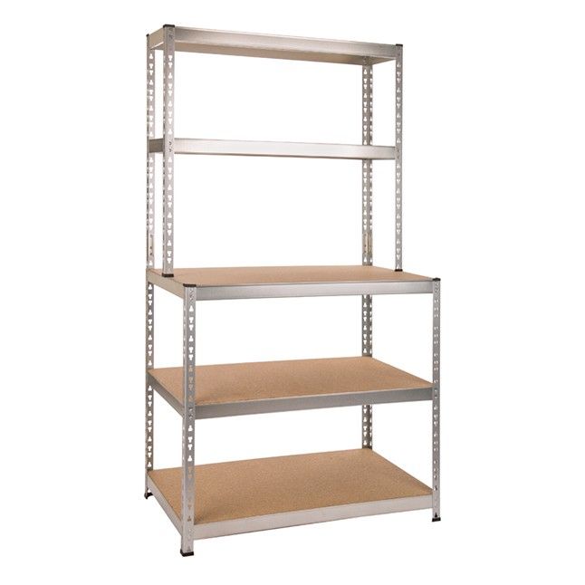 Etagère Heavy Duty avec 2 étagères étroites & 3 étagères larges