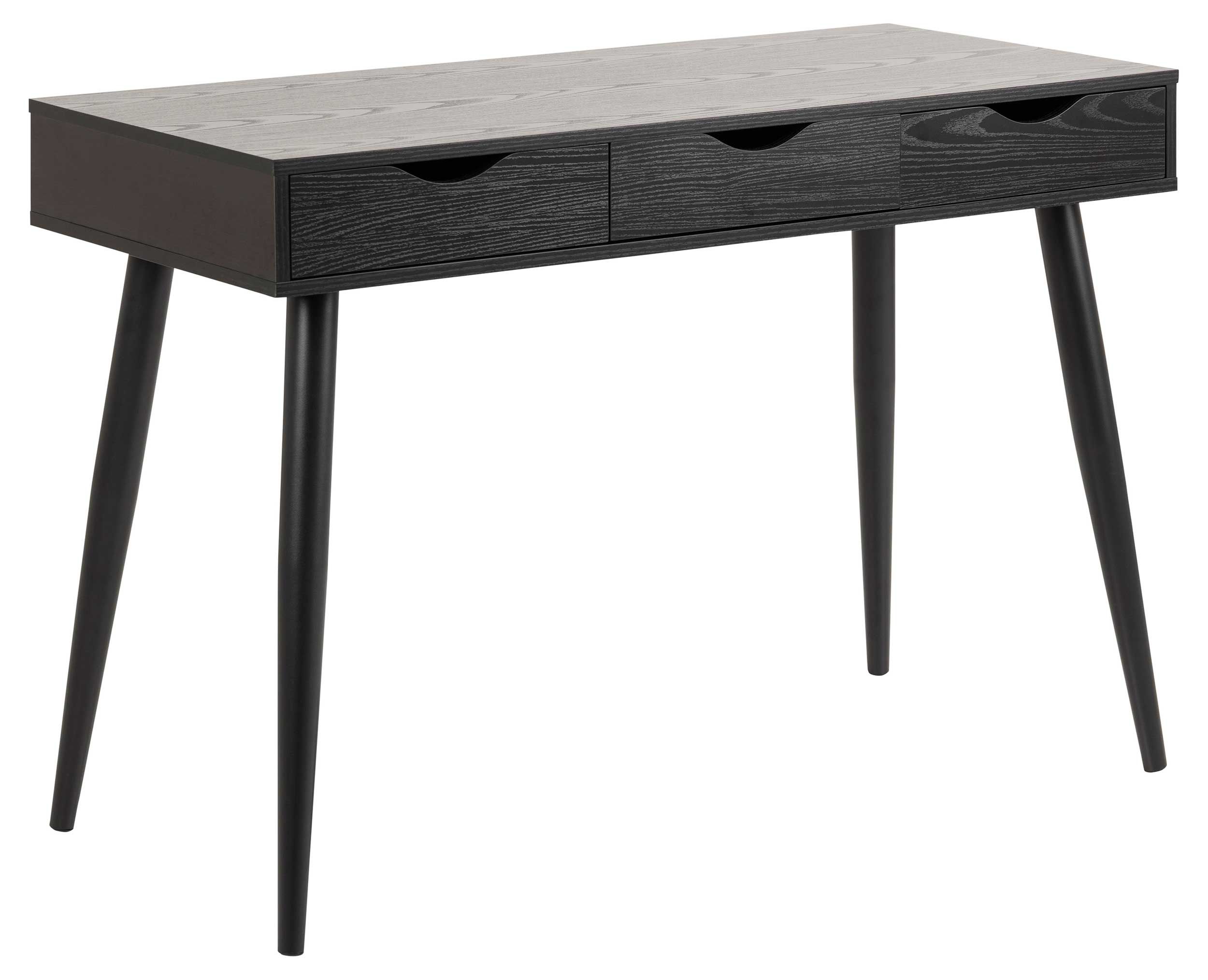 Console/bureau Jupiter 110 cm 3 tiroirs - noir