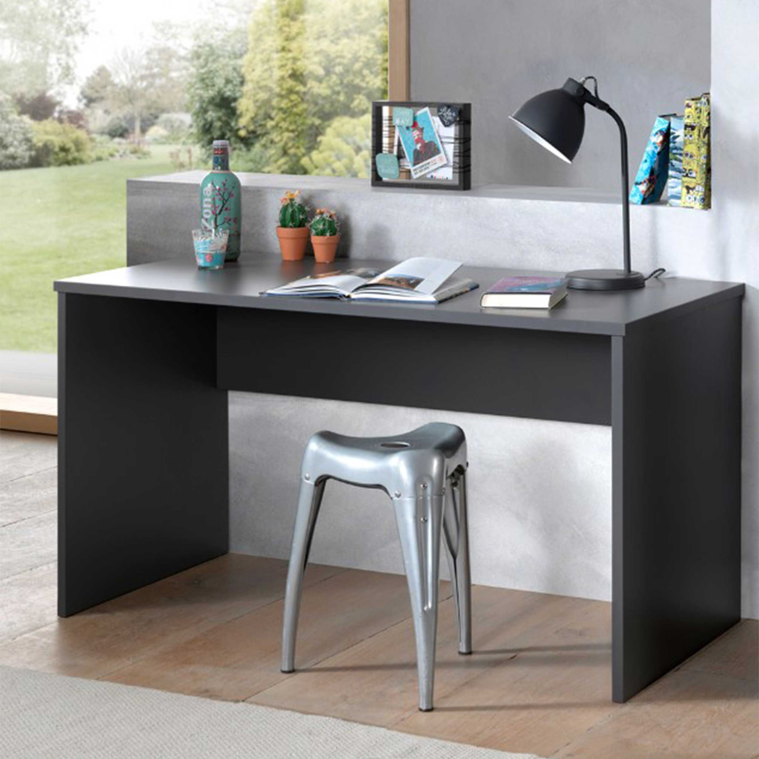Table de bureau London 140cm - anthracite