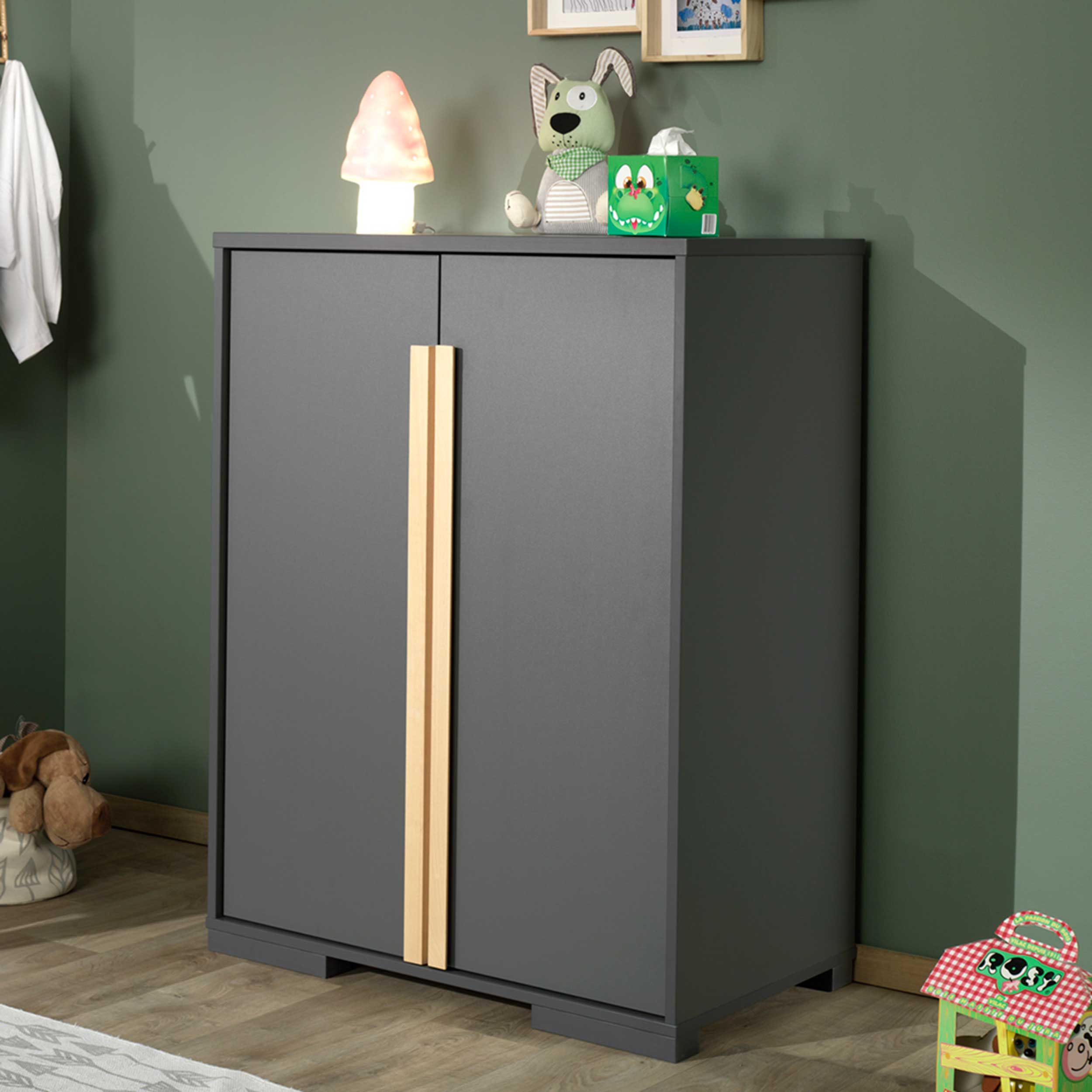 Armoir d'enfants London 98x56x116cm - anthracite
