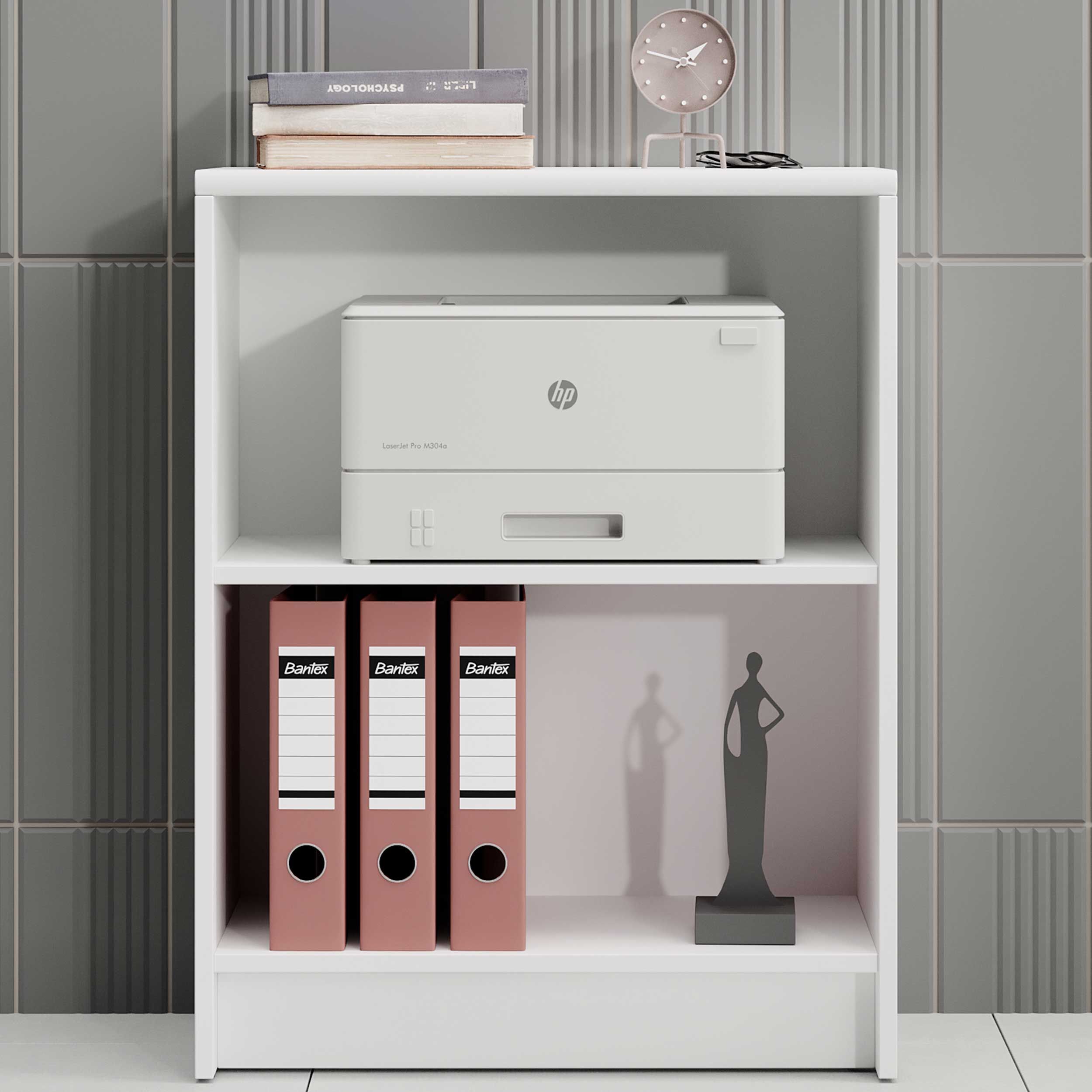 Bibliothèque Viviane 78x60 cm - blanc