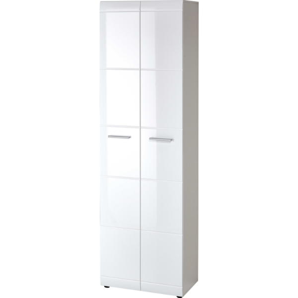 Garderobe Allan 59cm avec 2 portes - blanc