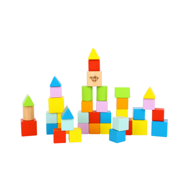 Jeu de blocs en bois 39 pièces