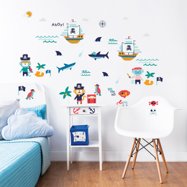 Stickers muraux Pirate