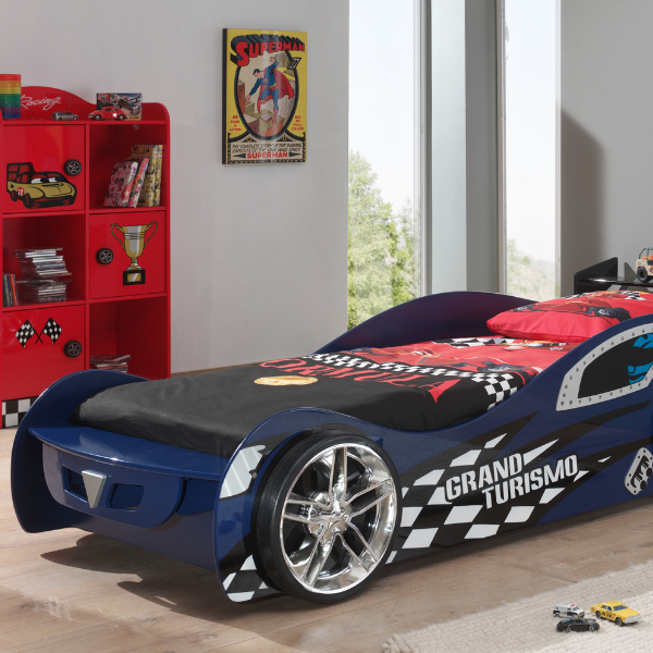 Lit voiture Grand Turismo - bleu