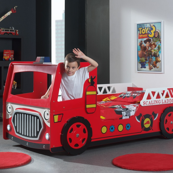 Lit pompier Firetruck avec éclairage LED