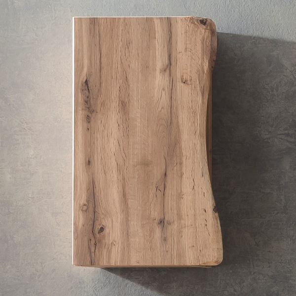 Armoire murale Karan 37cm 1 porte - chêne