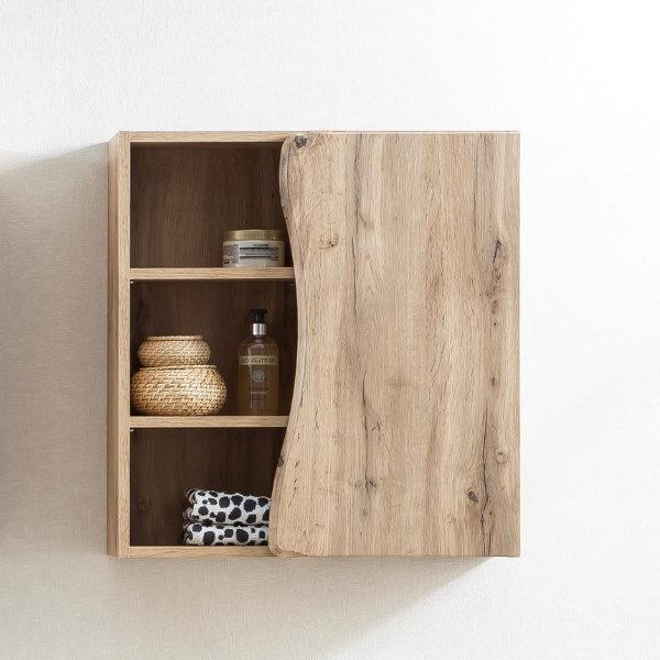 Armoire murale Karan 60cm 1 porte - chêne