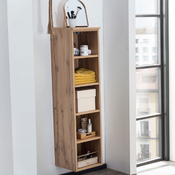 Armoire ouverte Karan 30x35x130cm - chêne