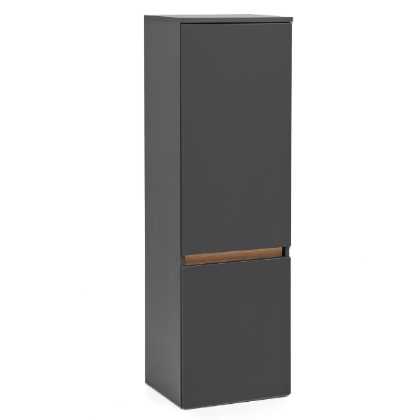 Meuble colonne Vikas 2 portes - anthracite