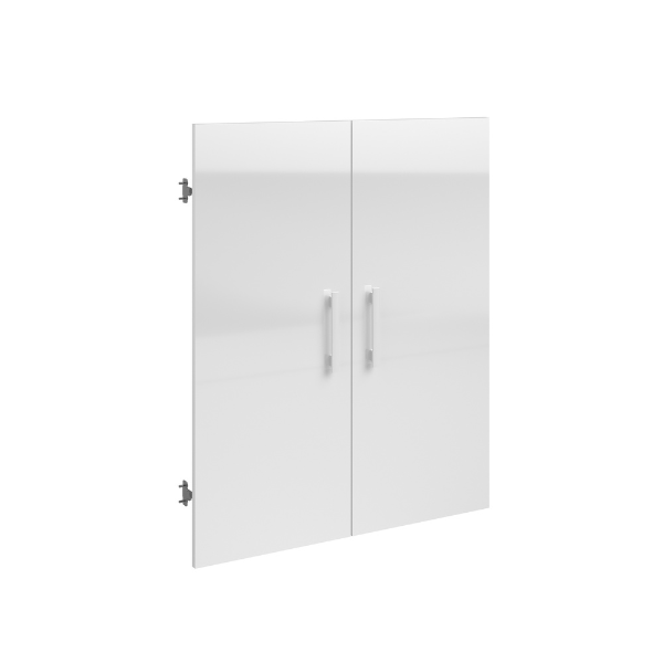 Portes d'armoire Hobby-blanc brillant