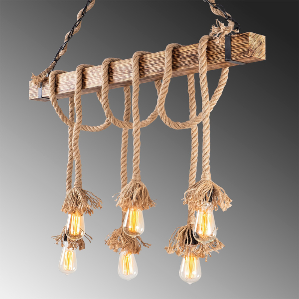 Lustro Wooden Body Chandelier | 100 x 7 cm | IP20