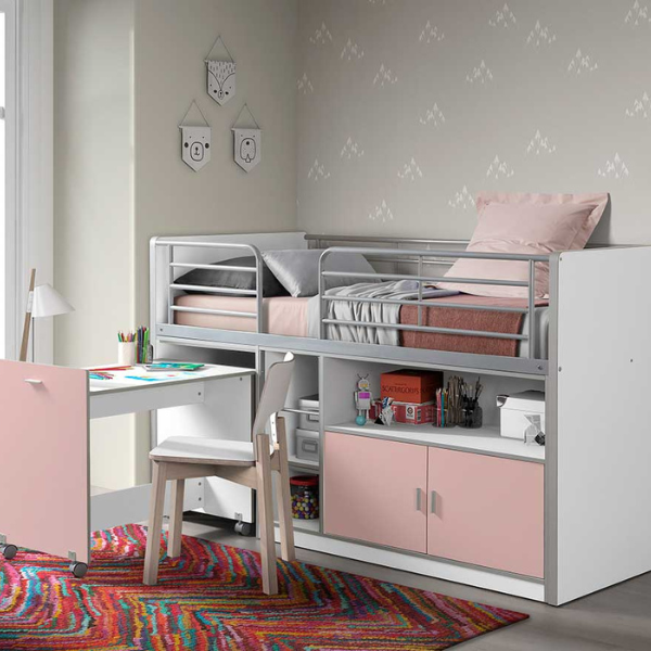 Lit combiné Bonny 91 - rose