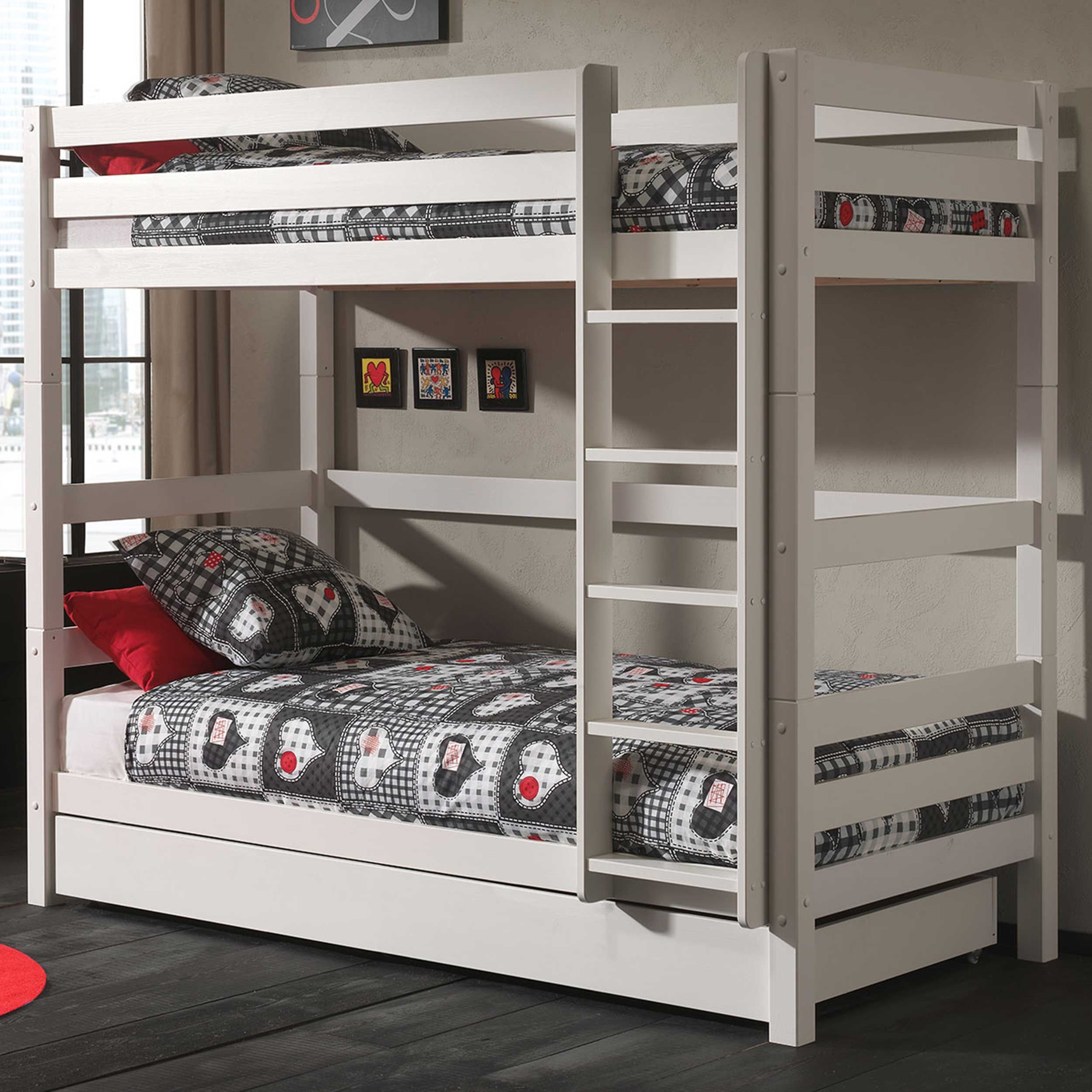 Lit superposé Claire haut avec tiroir de lit - wit