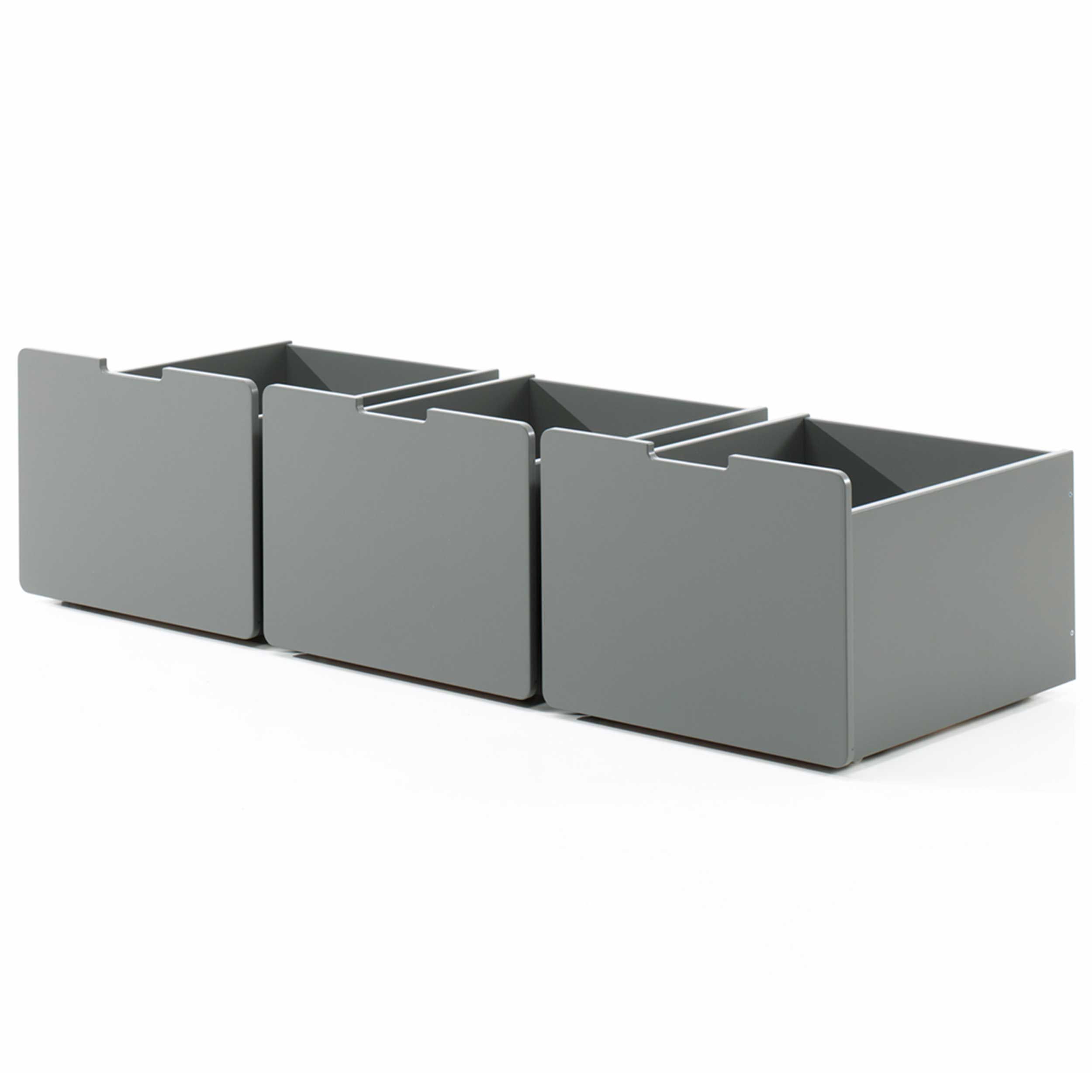 Ensemble de 3 tiroirs Pip - gris