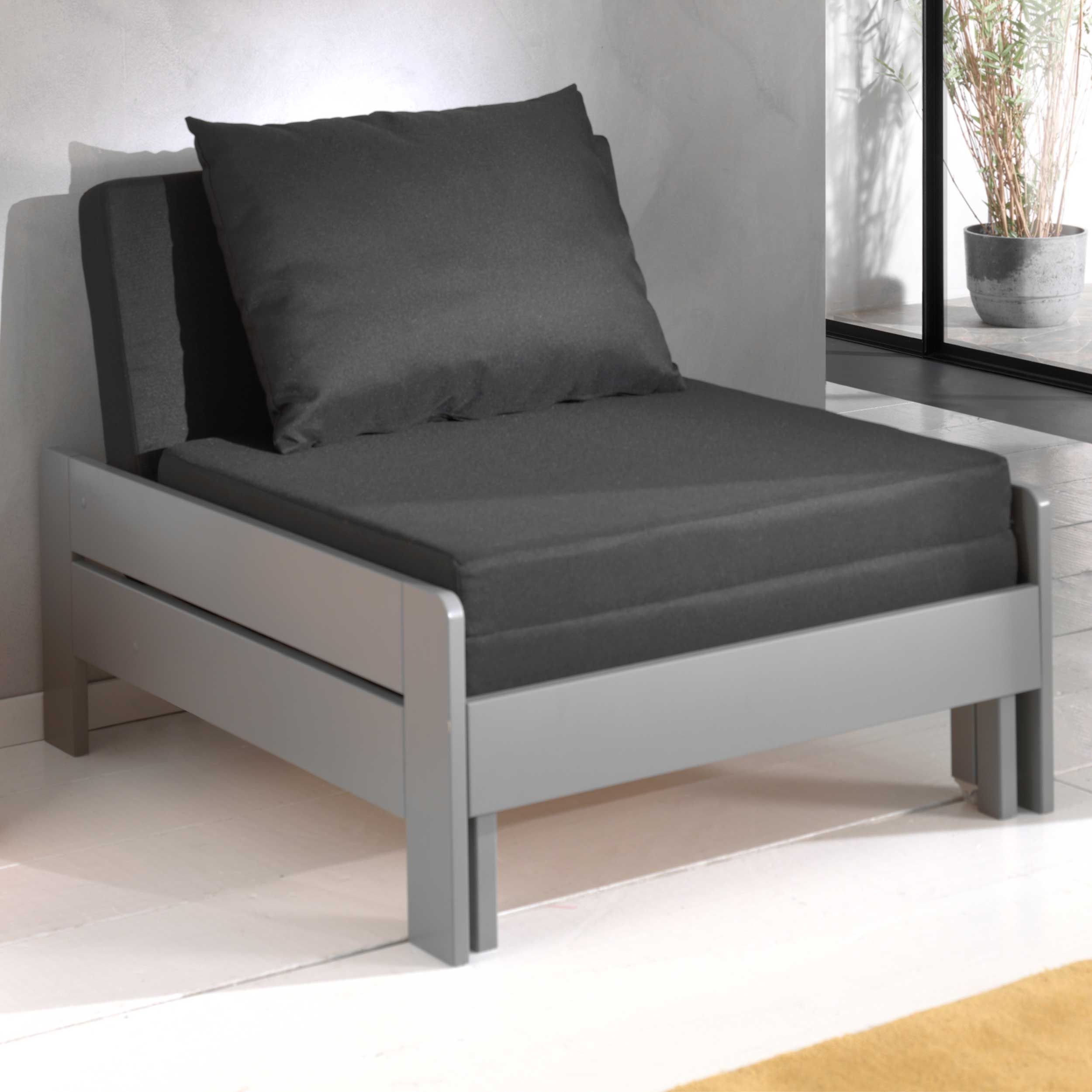 Canapé-lit Lena - gris