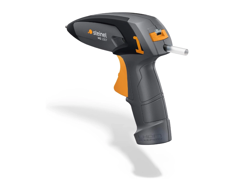 Pistolet colle sans fil steinel ergonomique cable de chargement usb 3 batonnets diam de 7mm