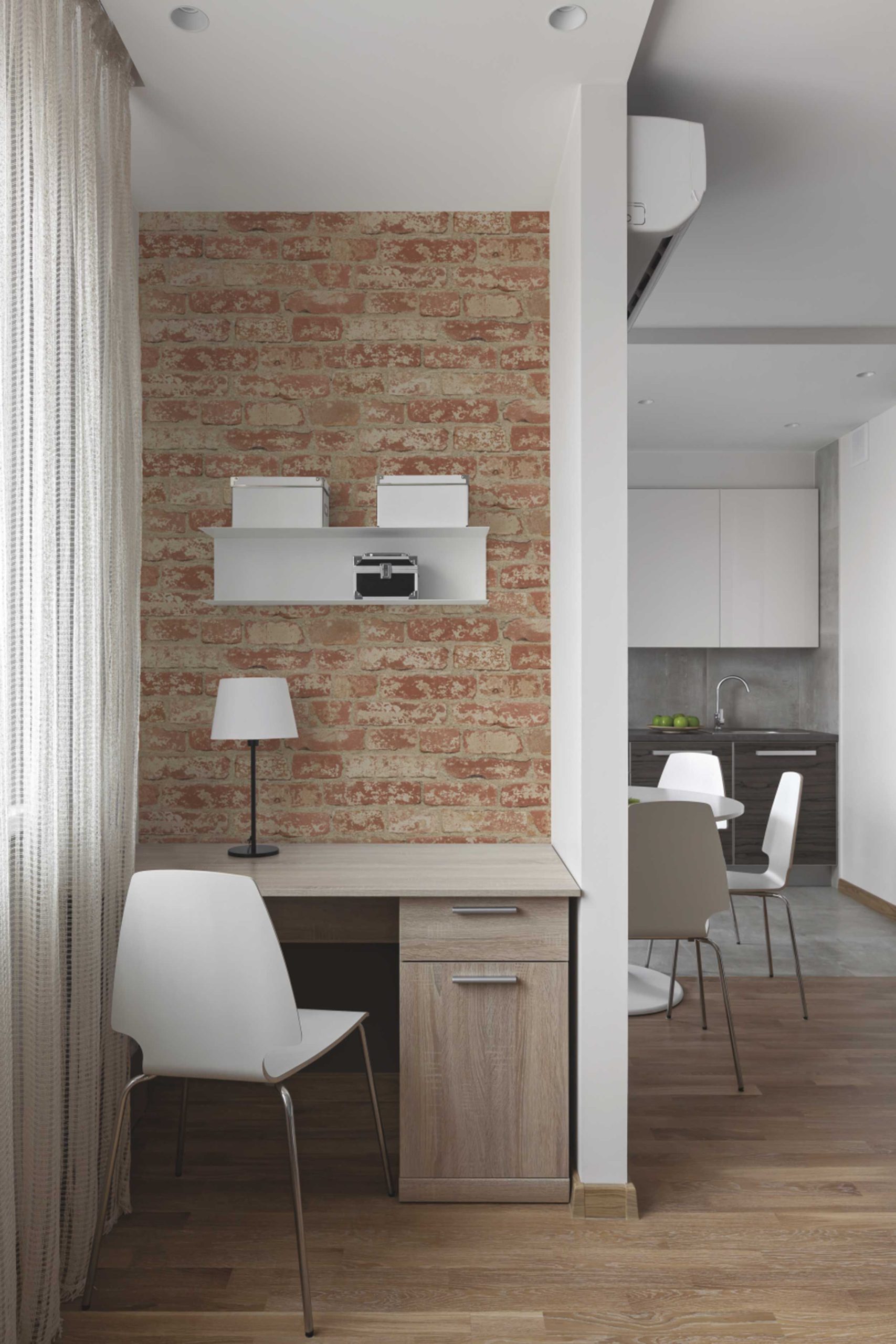 Papier peint adhésif Red Brick