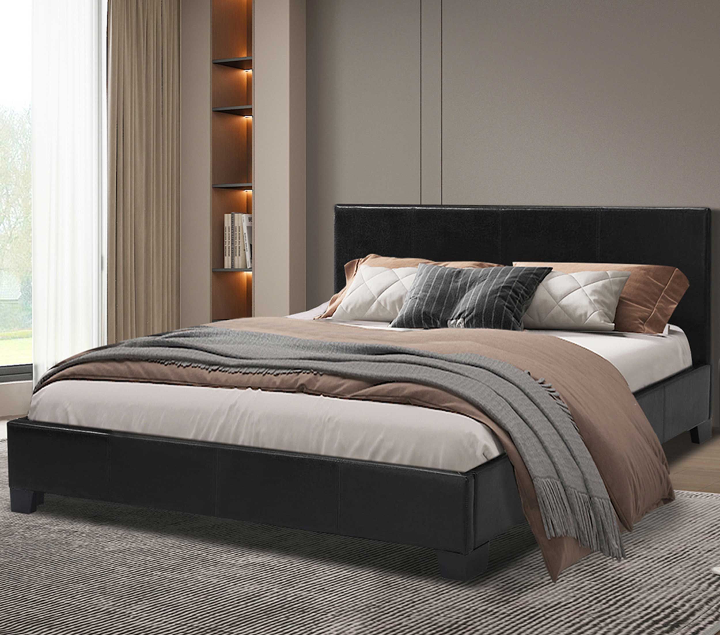 Lit double Miro 160x200 - noir