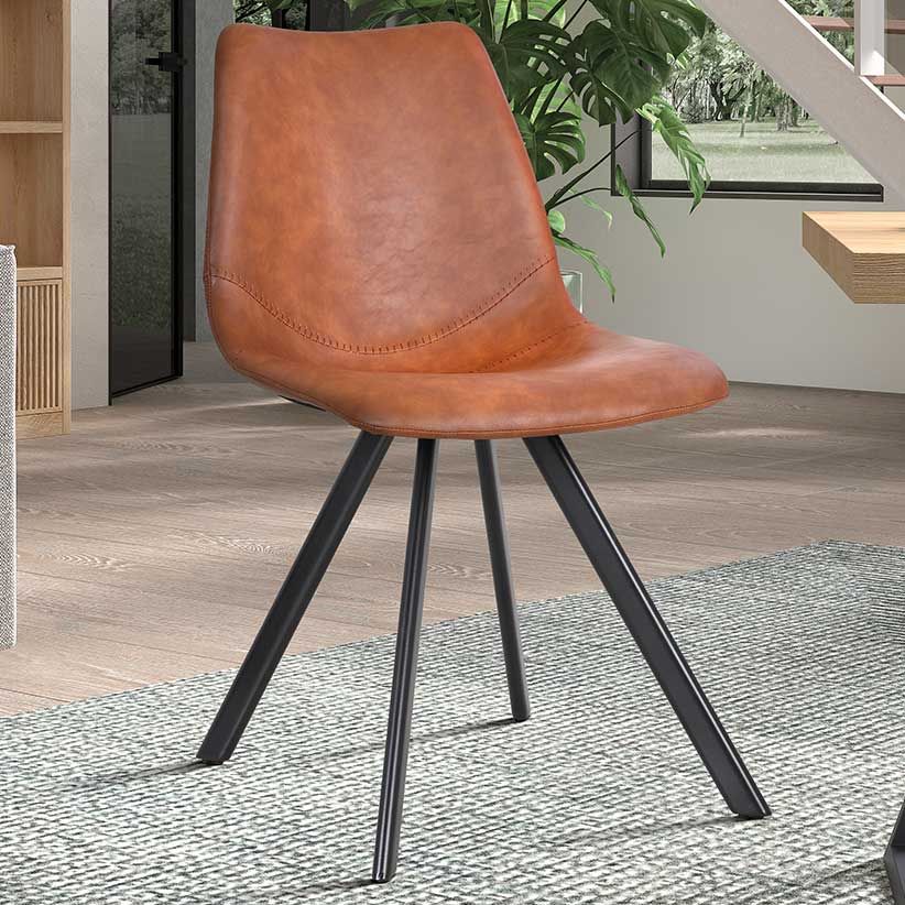 Chaise Emmy - cognac