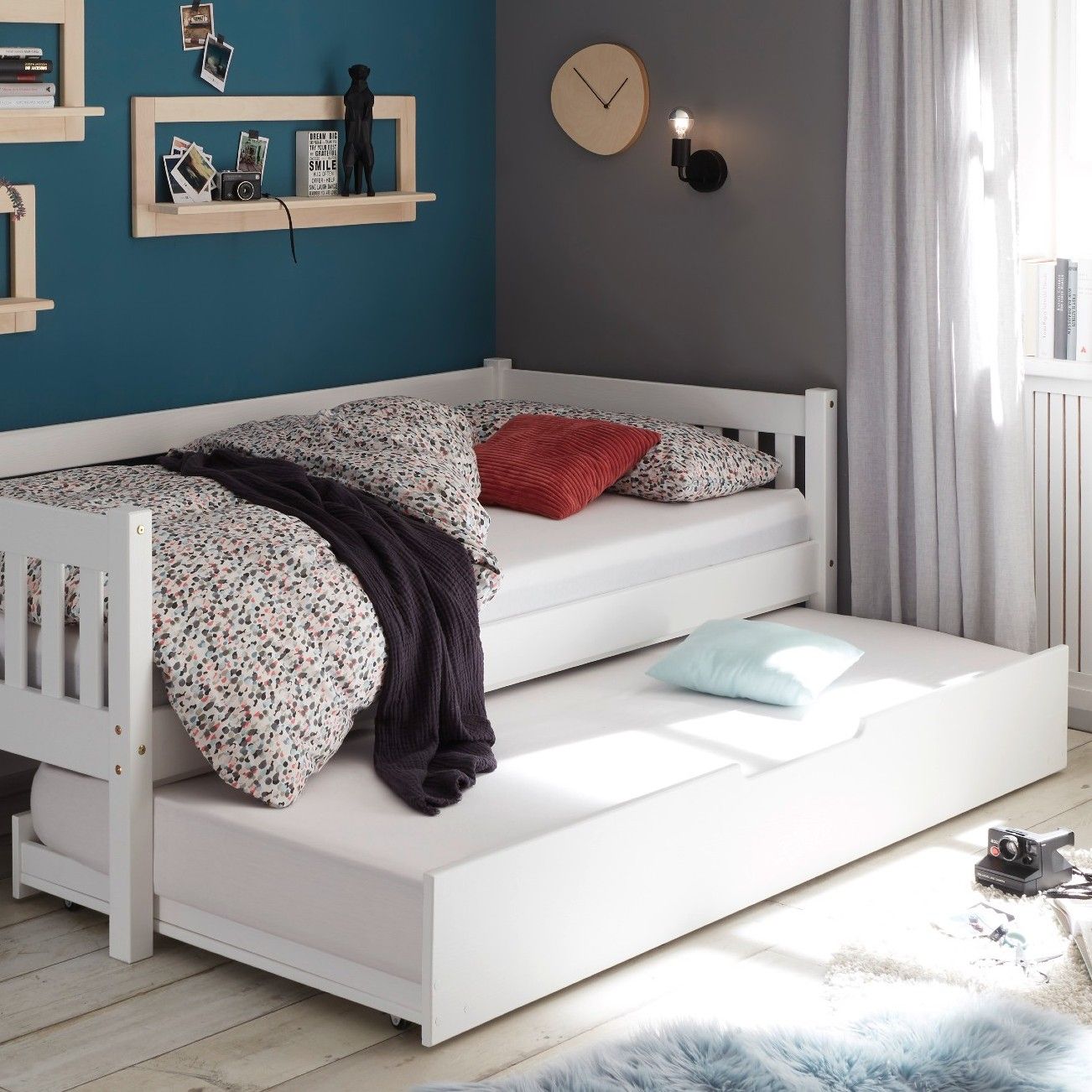 Tiroir de lit Trever/Leona 90x190 - blanc