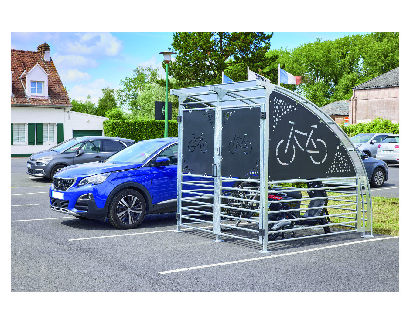 Abri 2 roues sécurisé Cyclom