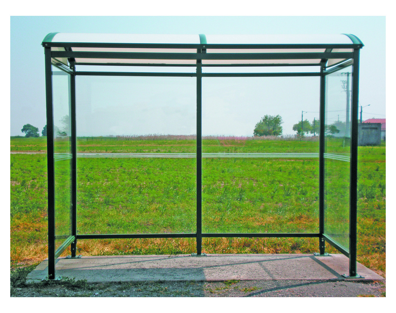 Abri bus acier Bellecombe