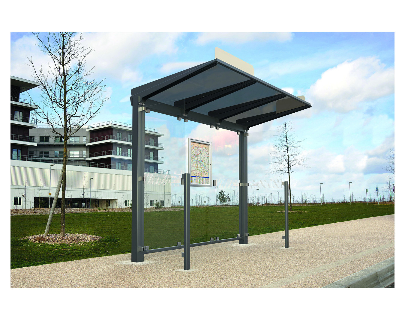 Abri bus acier Vénitien