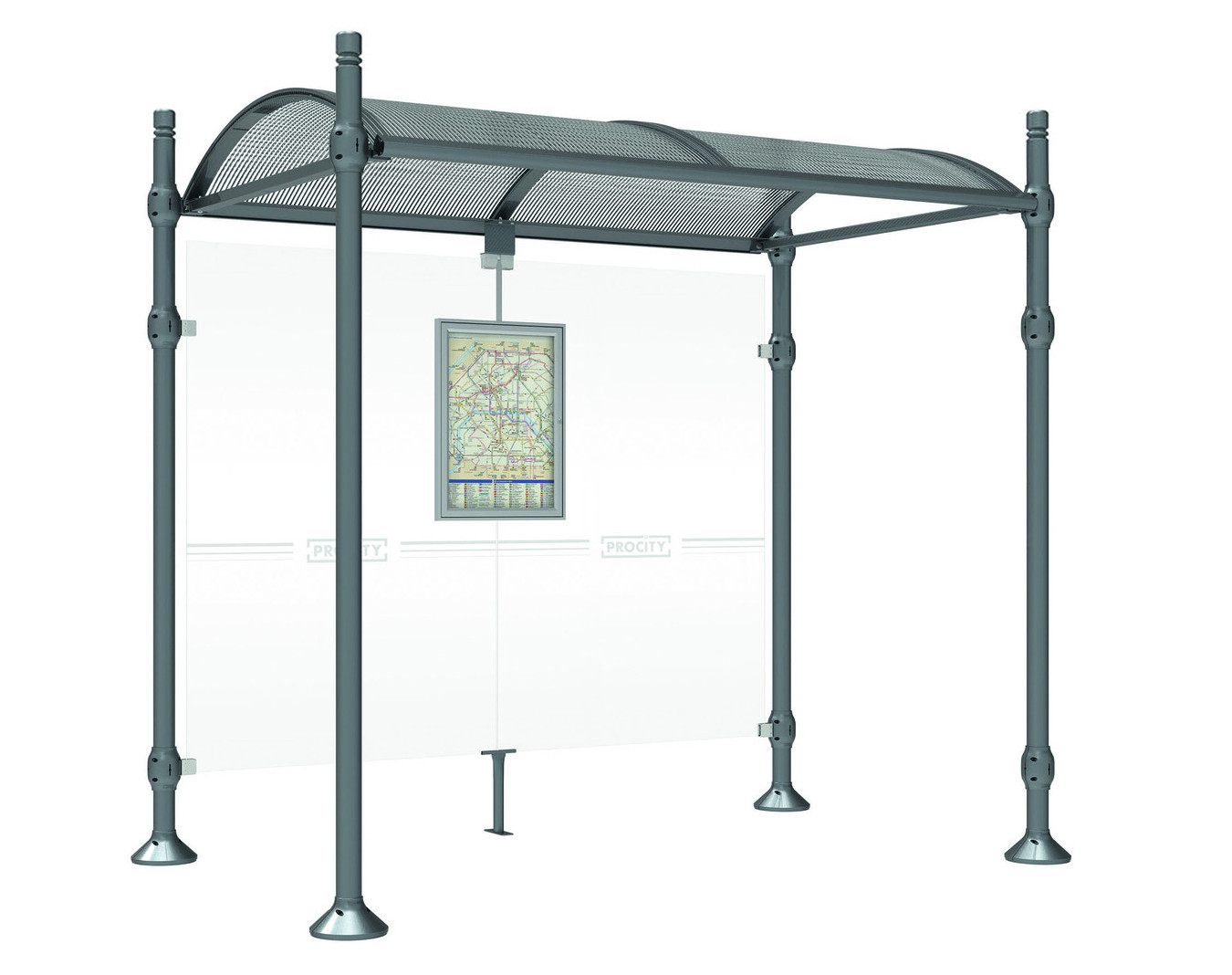 Abri bus aluminium Molène