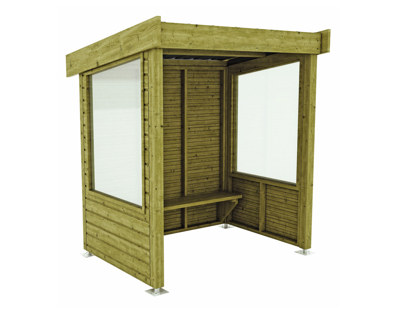 Abri bus bois Charente