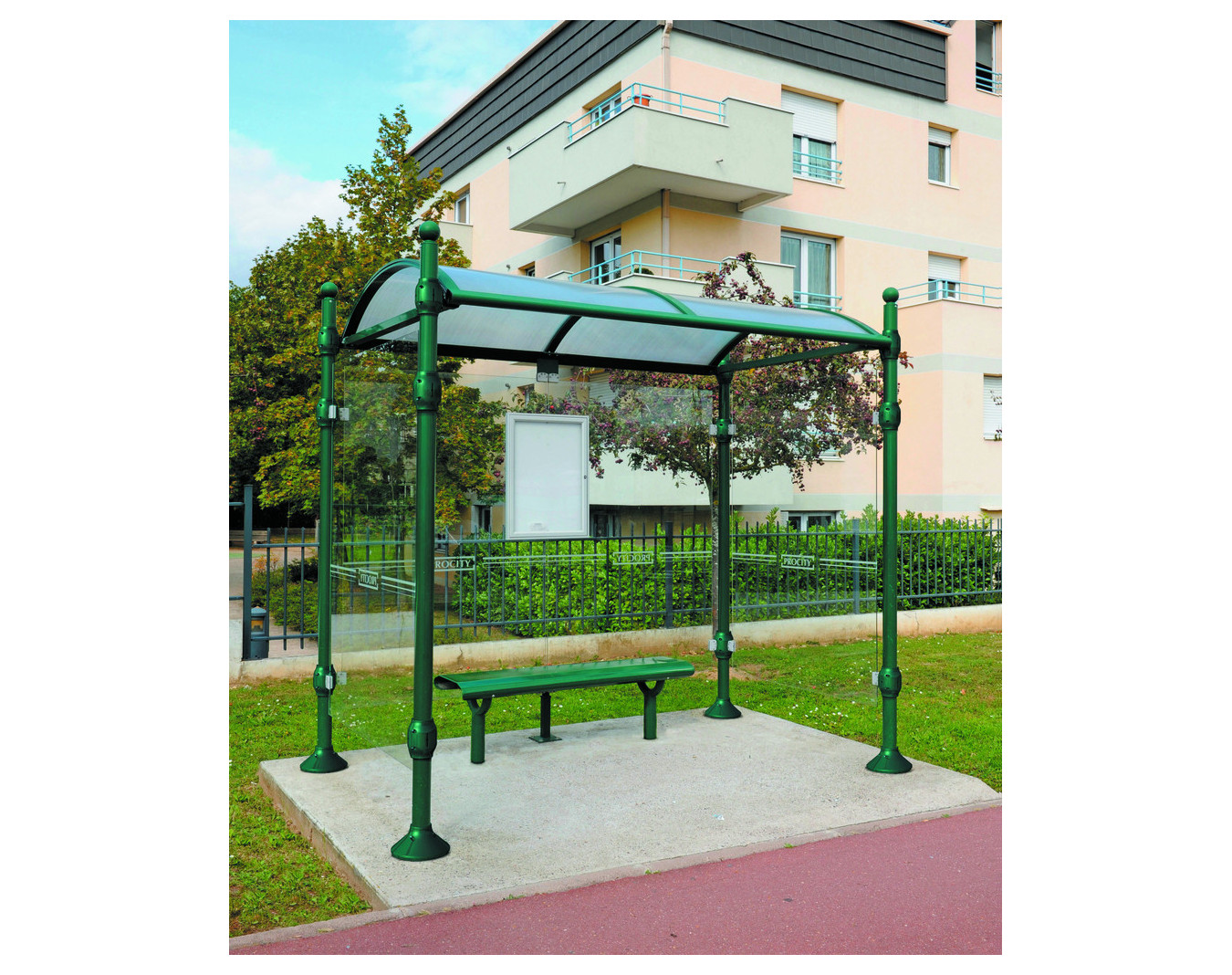 Abri bus poteaux ronds Adour