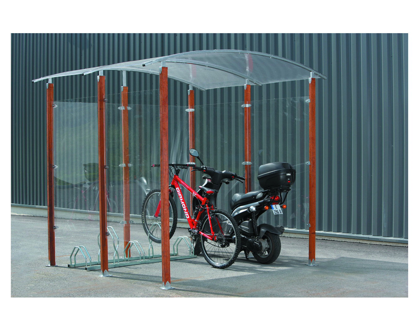 Abri cycle Arcachon bois