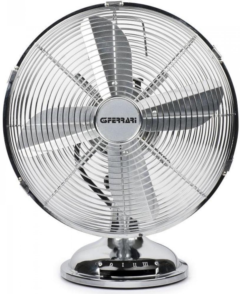 Ventilateur g3ferrari libeccio 30 g50043 table 30cm moteur 35w 5 pales silencieux 2 vitesses coloris blanc