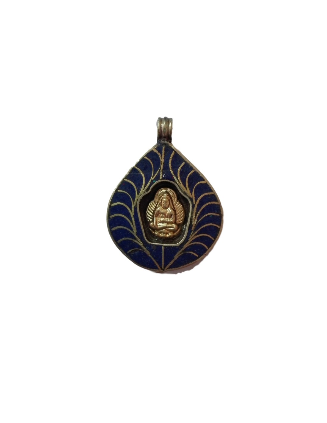 Amulette Bouddha Bleu - Porte-bonheur et Sérénité pour une protection quotidienne