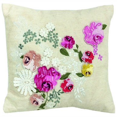 Coussin Décoratif Ariadne at Home Les Roses Creme