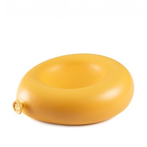 Assiette porcelaine 100% Chef Globus jaune 23 x 20 cm