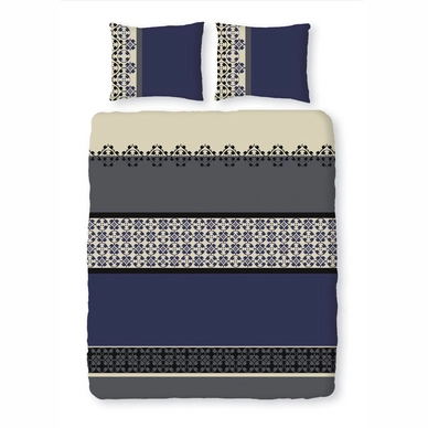 Parure de Lit Satin D'or Azul Bleu Satin