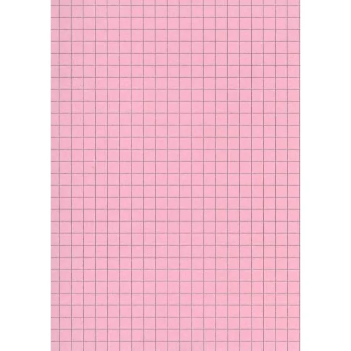 Fiches Bristol Quadrillées 125 x 200 mm - Rose ELVE Lot de 100