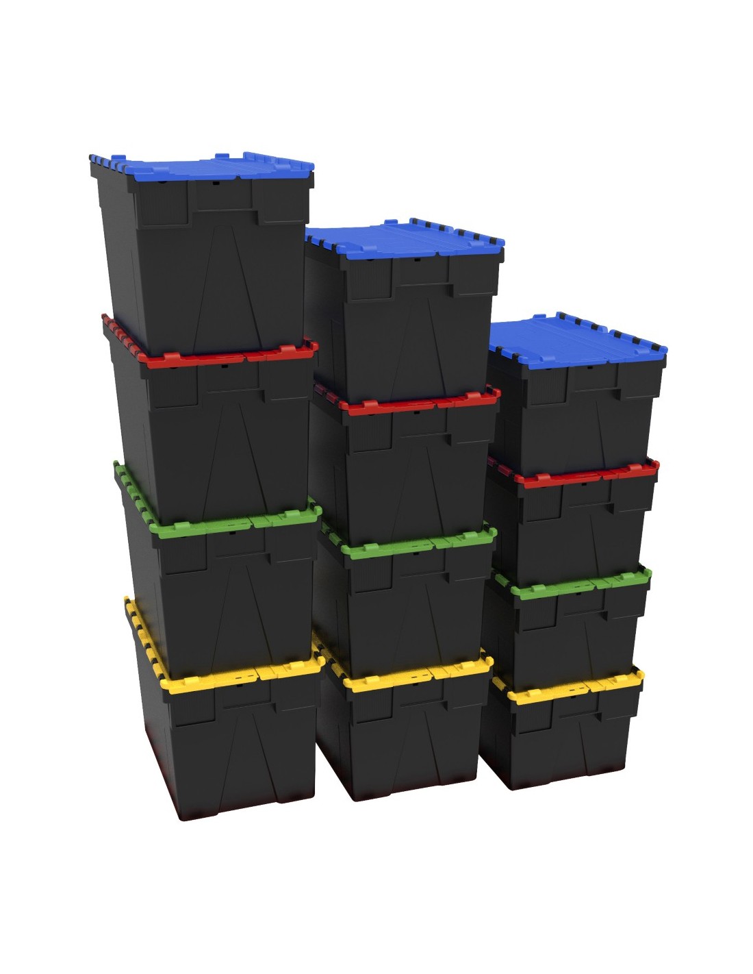 Bac navette avec couvercle couleur