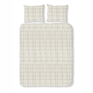 Parure de Lit Satin D'or Bamboo Beige Satin