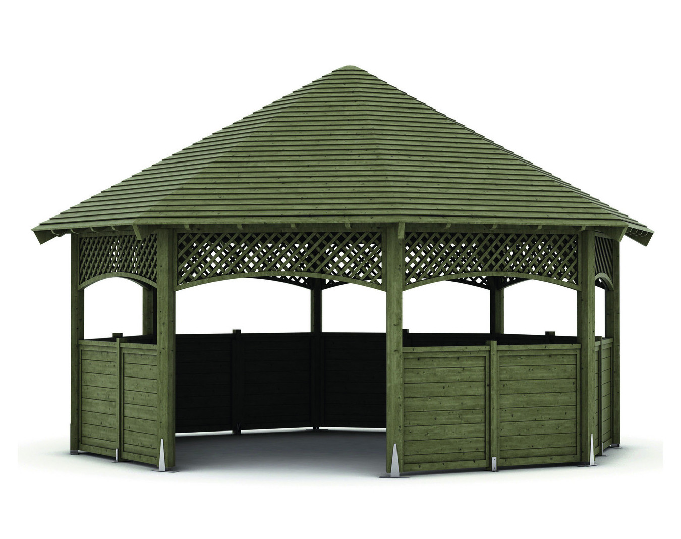 Banc intérieur pour kiosque rond