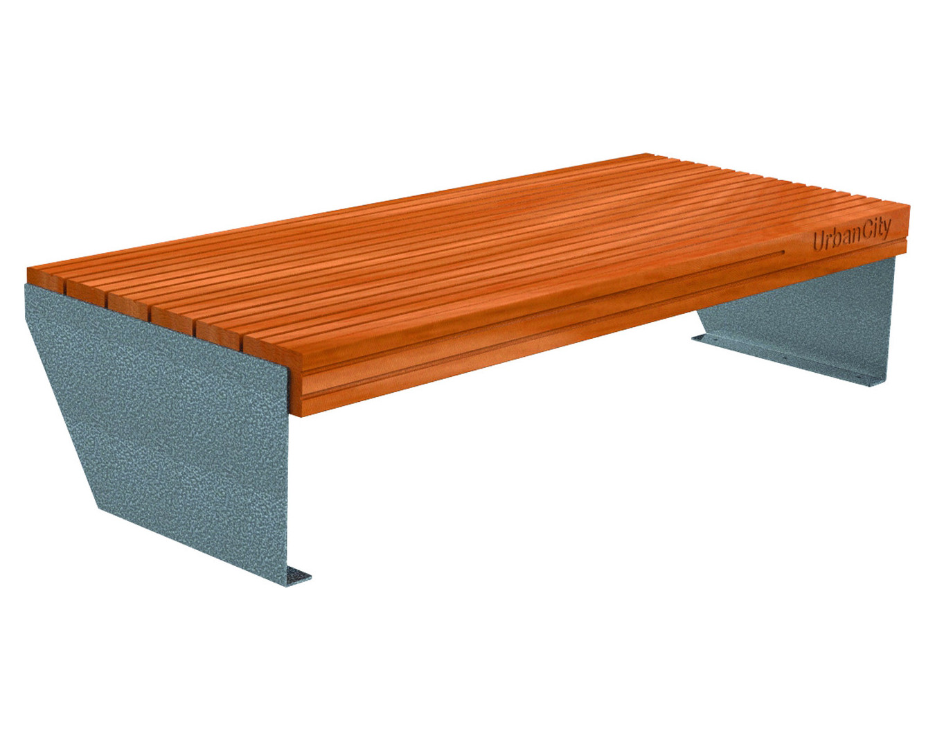Banquette urbaine acier et bois Urbancity