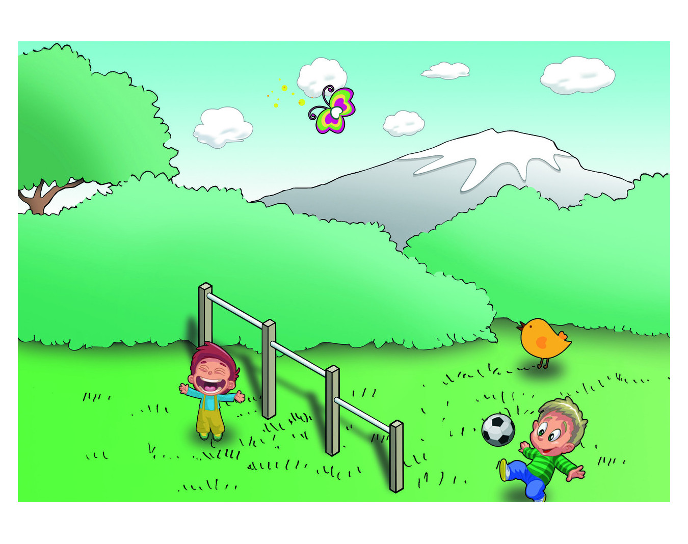 Barres fixes - parcours sportif enfants