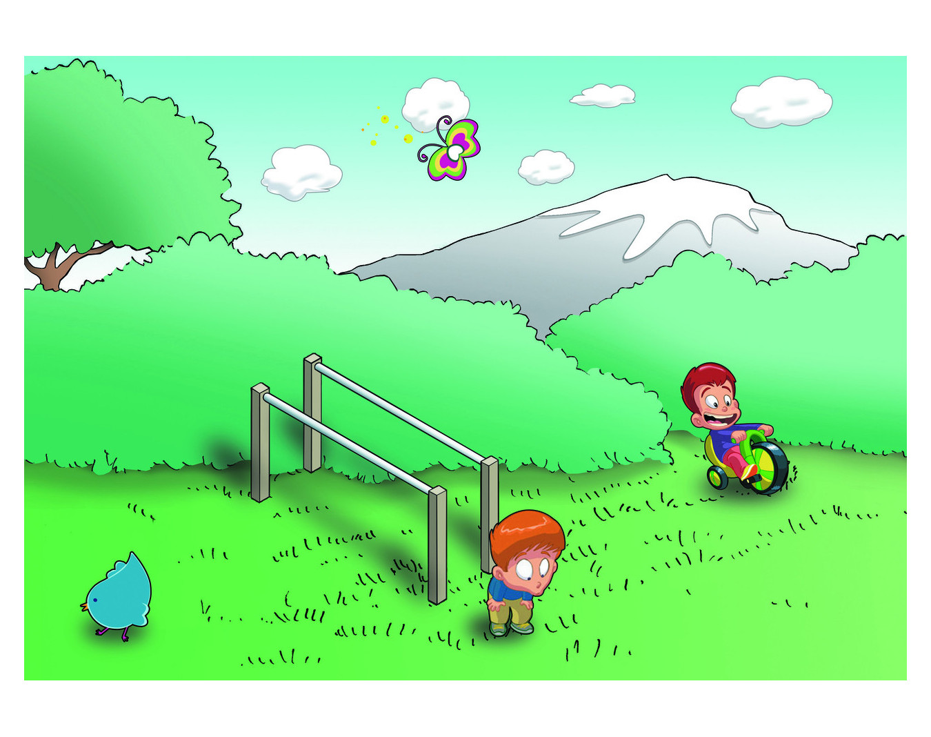 Barres parallèles - parcours sportif enfants