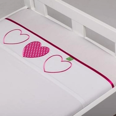 Drap Lit Bébé Briljant Becky Blanc (Coton)