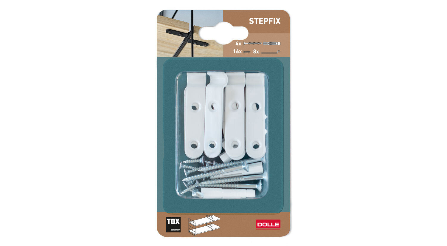 Set de fixation StepFix | pour 2 planches